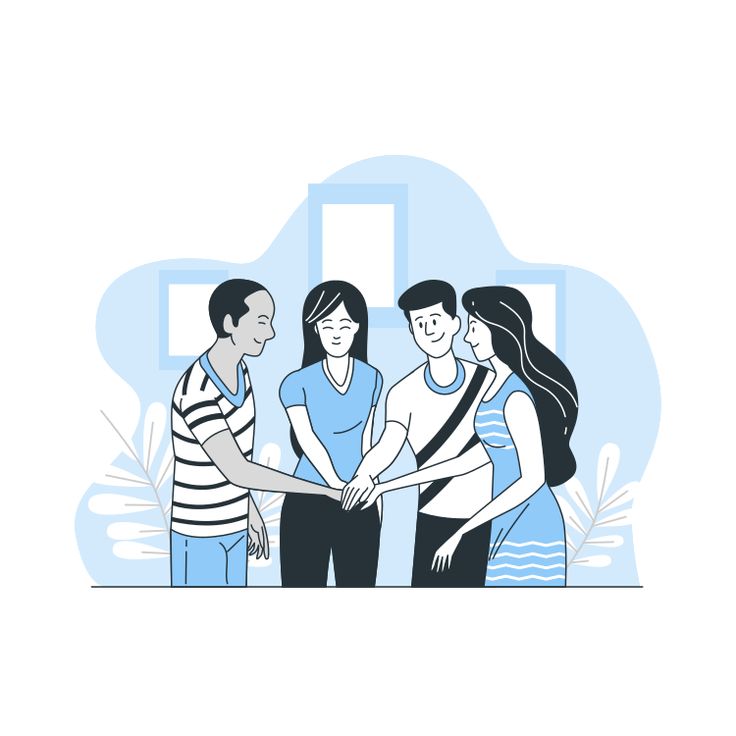 Team spirit Customizable Cartoon Illustrations _ Bro Style